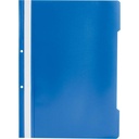 Dosar plastic, cu sina si perforatii, A4, albastru, B4U