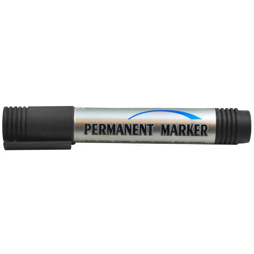 Marker permanent negru, varf rotund RX200