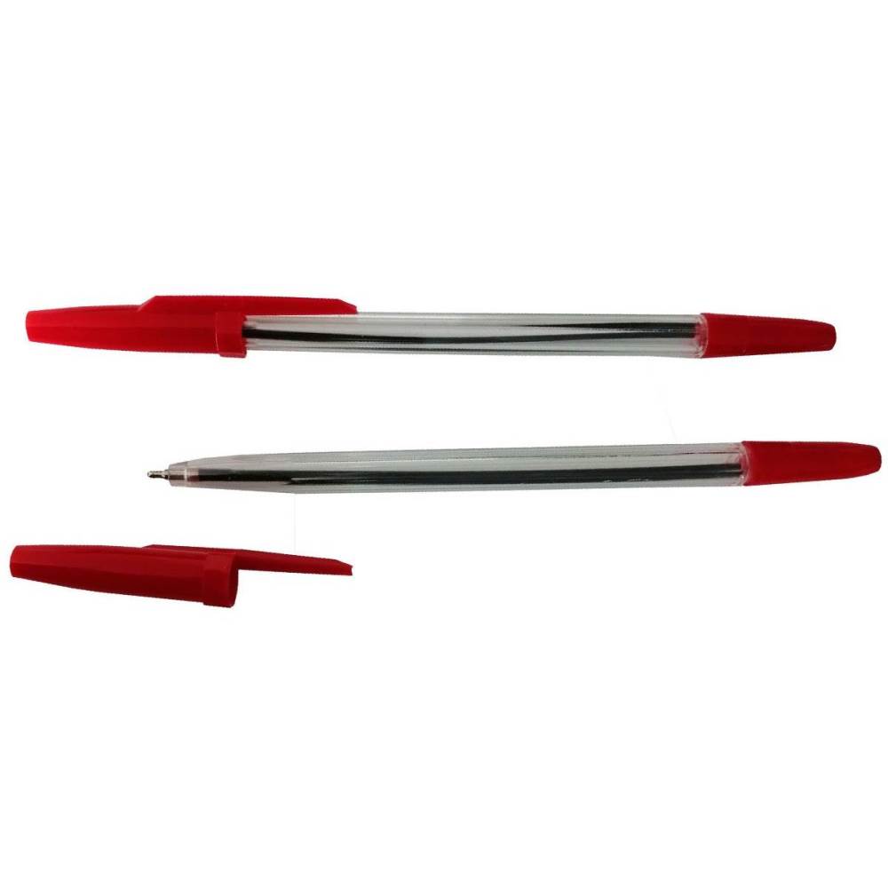 Pix unica folosinta, corp transp, rosu CN Ball Pen 934