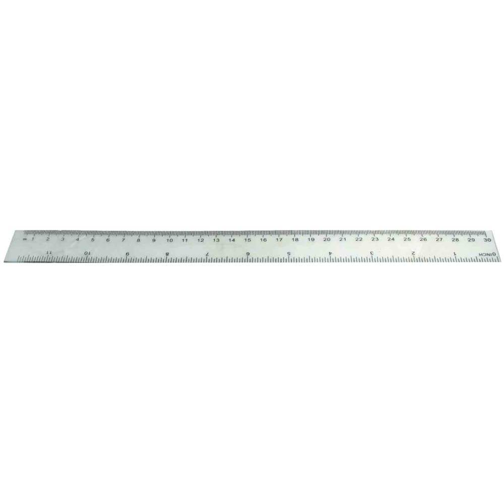Rigla 30cm plastic, transp, CN 12buc/tipla, 1800buc/bax
