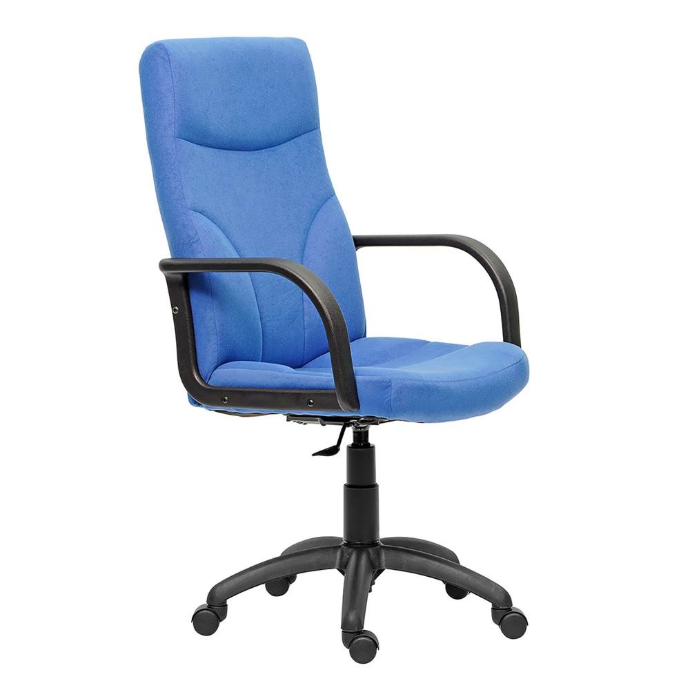 Scaun de birou directorial ergonomic material textil RIVA B4U ALBASTRU