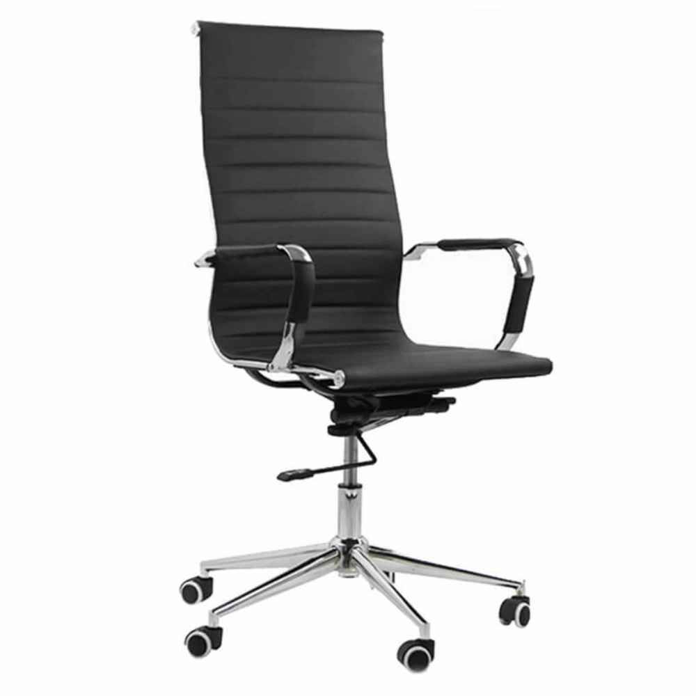 Scaun directorial OFF 802 din piele ecologica negru 110 kg