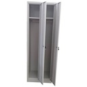 Vestiar metalic, 2 compartimente, bara umerase, 600x450x1800mm, gri, A891/8 B4U