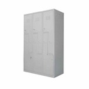 Vestiar metalic, 6 compartimente 3x2 tip Z, bara umerase, 1150x450x1800mm, gri, B4U