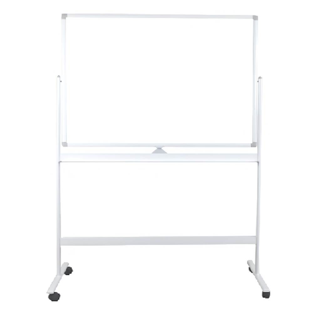 Whiteboard magnetic 90x120 cm B4U BBNO 2 fete, rama aluminiu, CU SUPORT