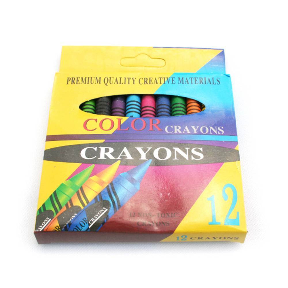 Creioane colorate cerate CN CRAYONS, 12cul/set