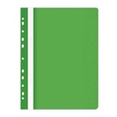 Dosar de plastic, cu sina si multiple perforatii, A4, verde, B4U