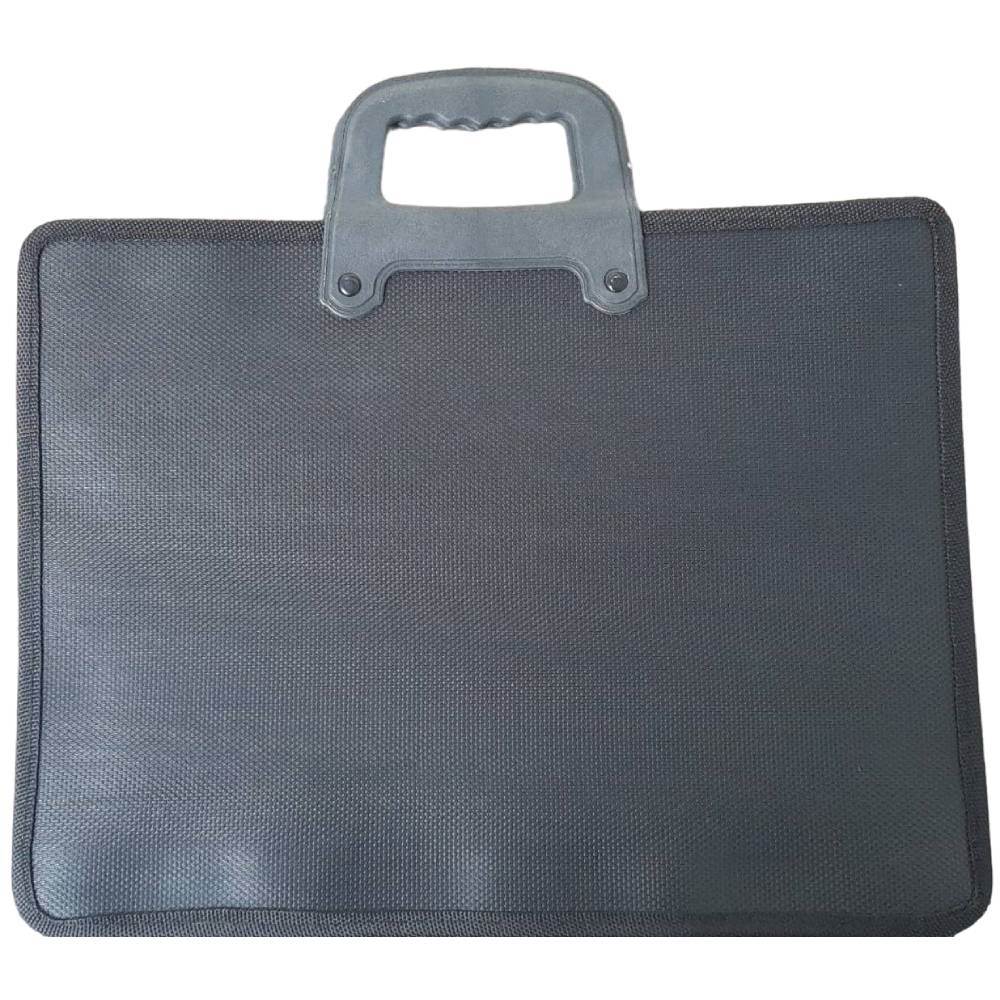 Servieta CN Y001, 2 COMPARTIMENTE, inchidere cu buton, neagra