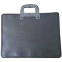 Servieta CN Y001, 2 COMPARTIMENTE, inchidere cu buton, neagra