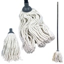 Mop bumbac 250g CN+coada lemn imbracata in PVC CN