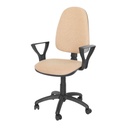 Scaun de birou ergonomic din stofa MILANO maro