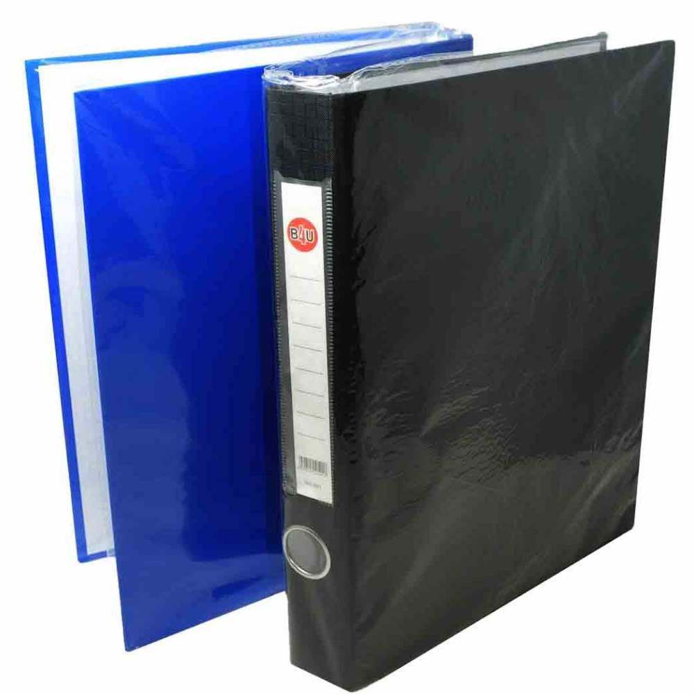 Biblioraft plastifiat A4, 7.5cm, diverse culori, B4U