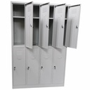 Vestiar metal cu 8 usi compartimente o polita 4X2 1175x450x1800 MONTAT B4U