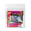 Laveta microfibra, albastru/roz, 30x30 cm OTI