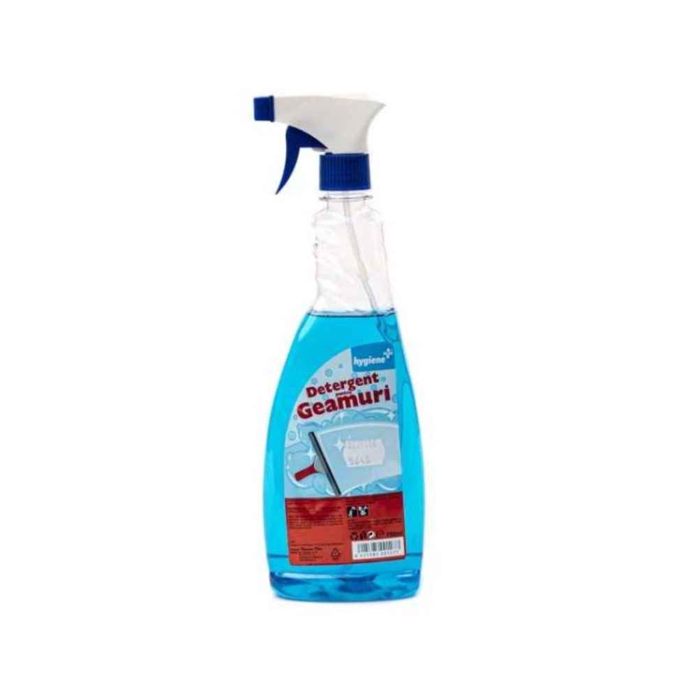Detergent geamuri cu pulverizator 750 ml albastru HYGIENE PLUS 