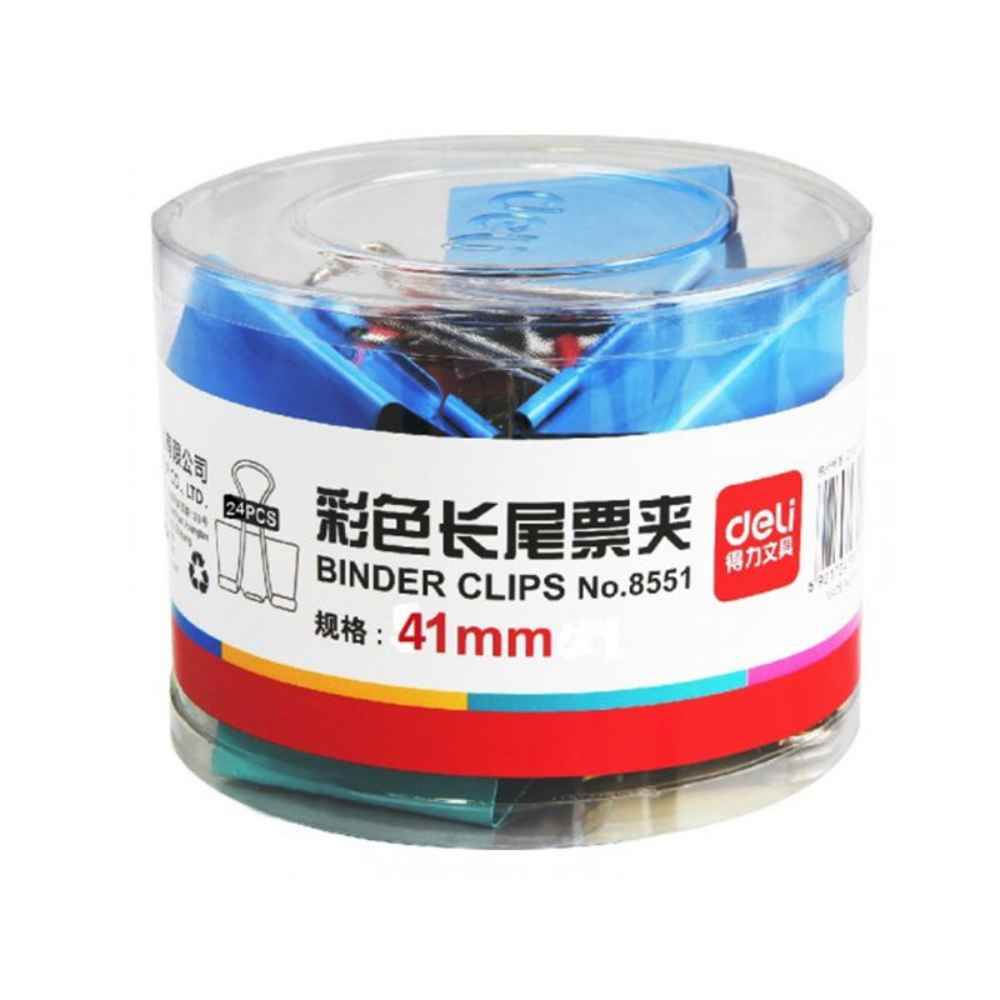 Clips metalic 41 mm color 24 buc/cutie CN