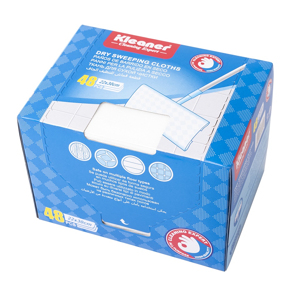Lavete uscate pentru mop plat 22x30cm 48 buc/cutie Kleaner GSG020