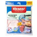 Lavete microfibra 38x40cm 4 buc/set Kleaner GSG004