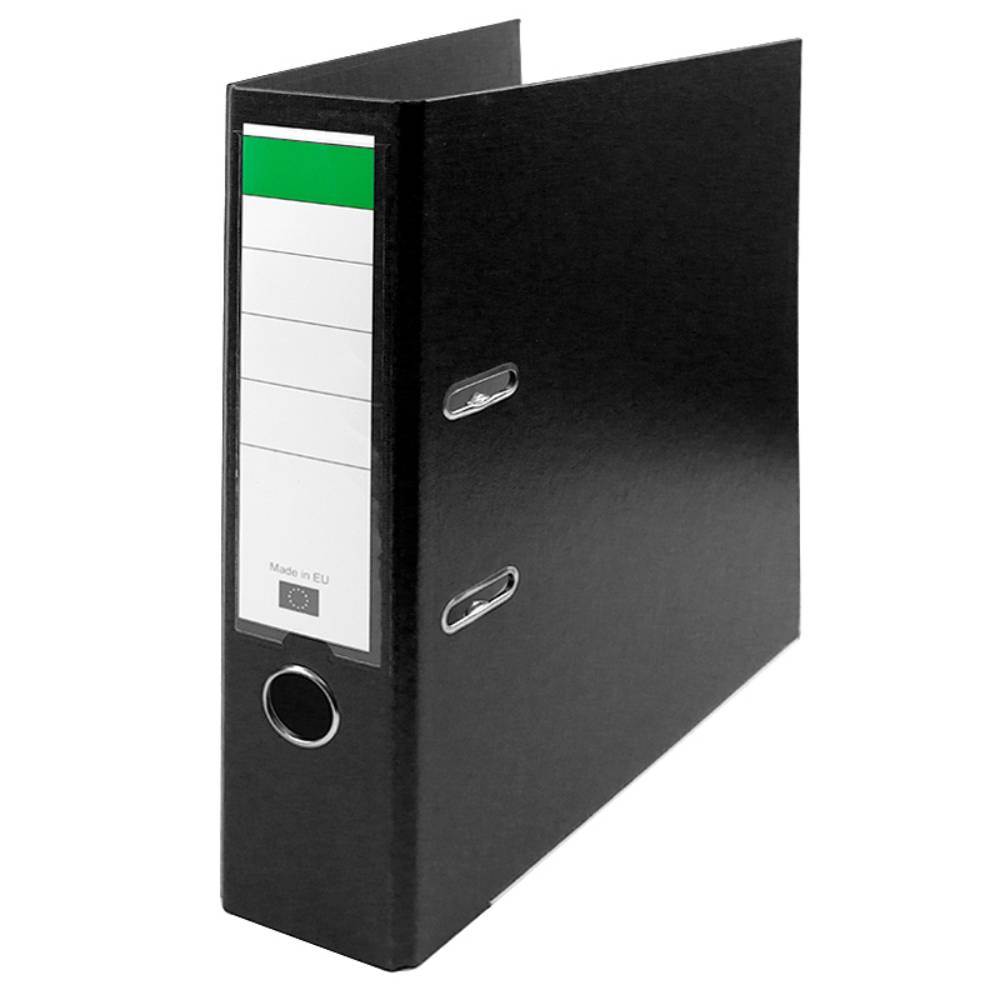 [30125902] Biblioraft dublu plastifiat A4, 7.5cm, negru, B4U