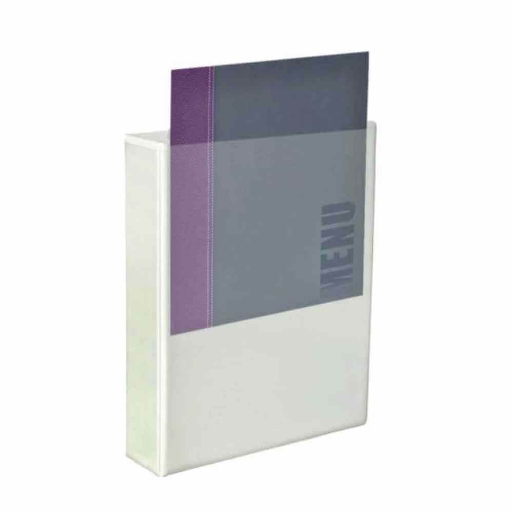 [30314800] Caiet mecanic A4, 2 inele, 8cm, alb, buzunar, foaie prezentare