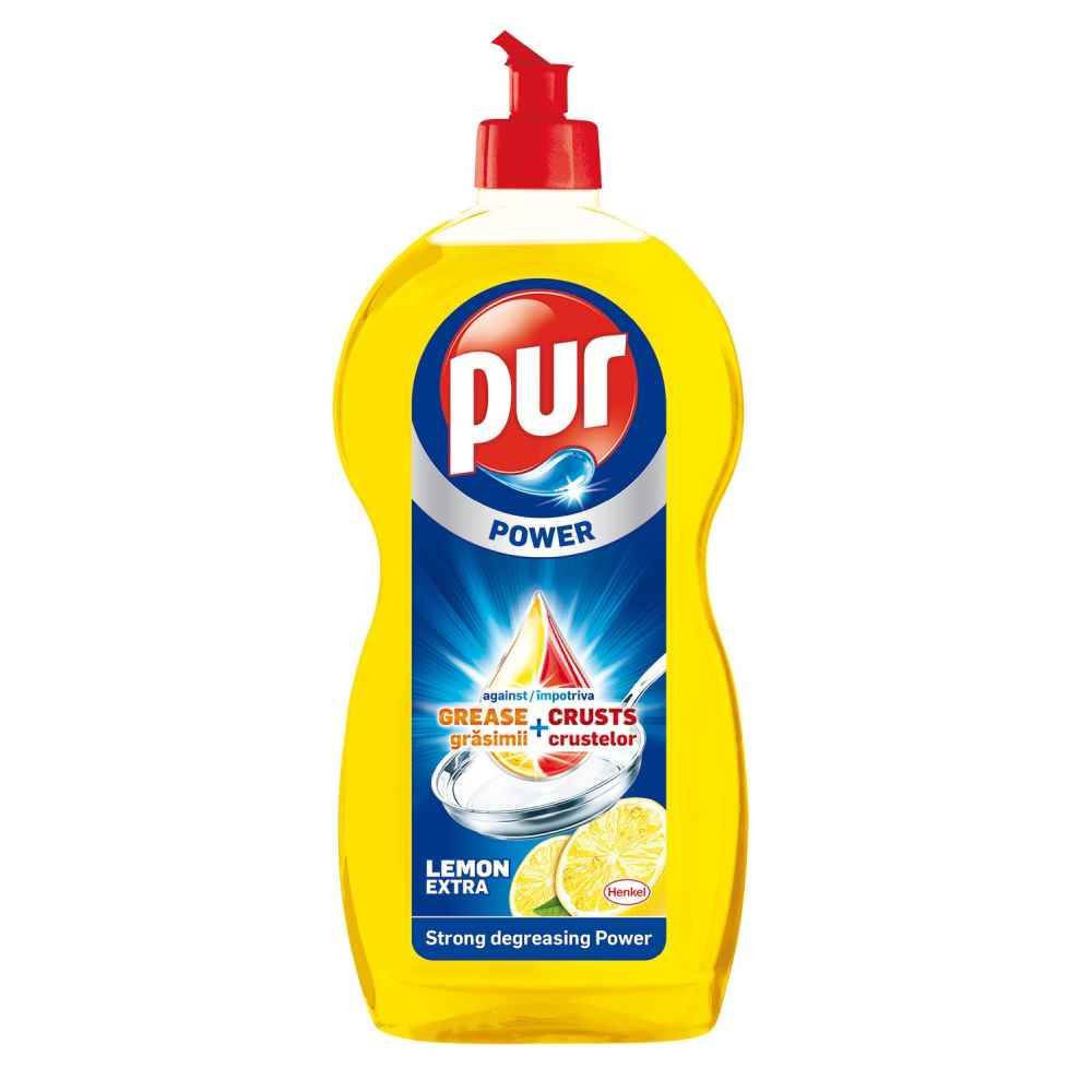 [27362541] Detergent solutie de spalat vase lichid 450ml Lemon PUR