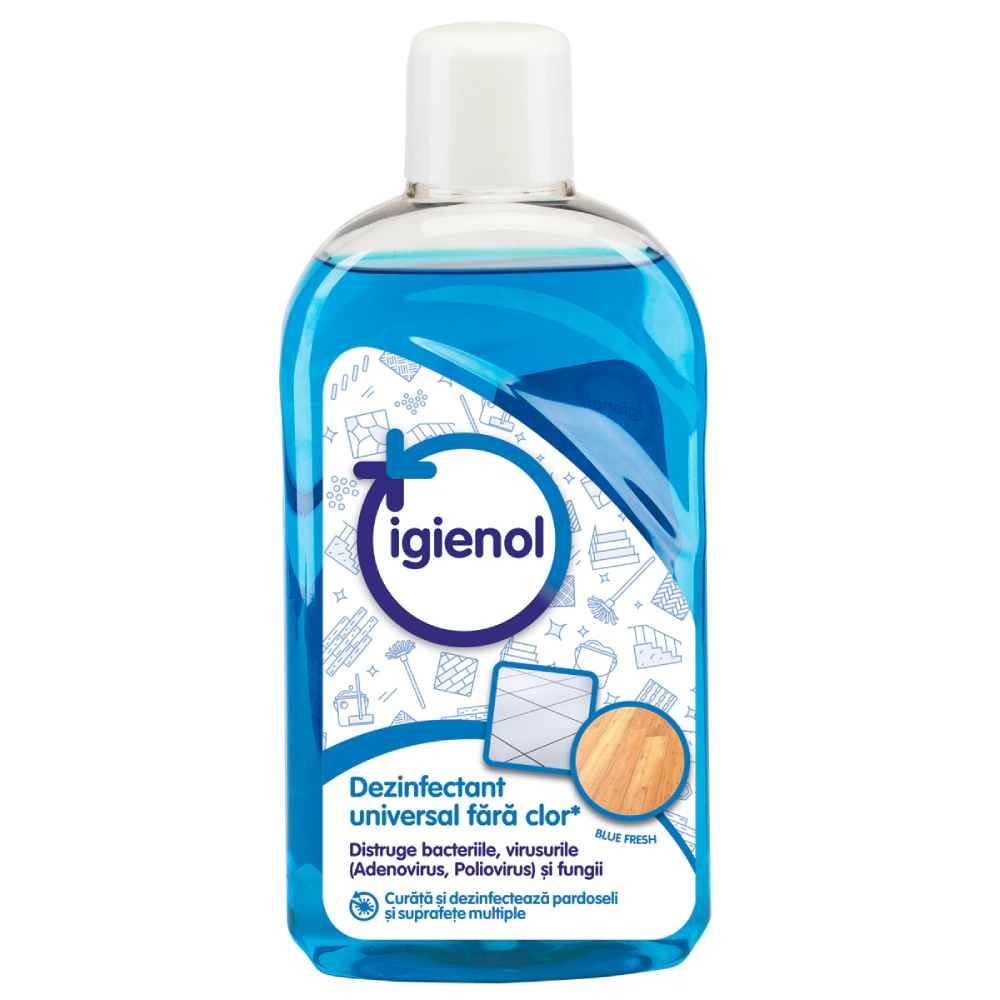 [70816400] Detergent lichid dezinfectant multisuprafete, 1 l, IGIENOL Blue Fresh