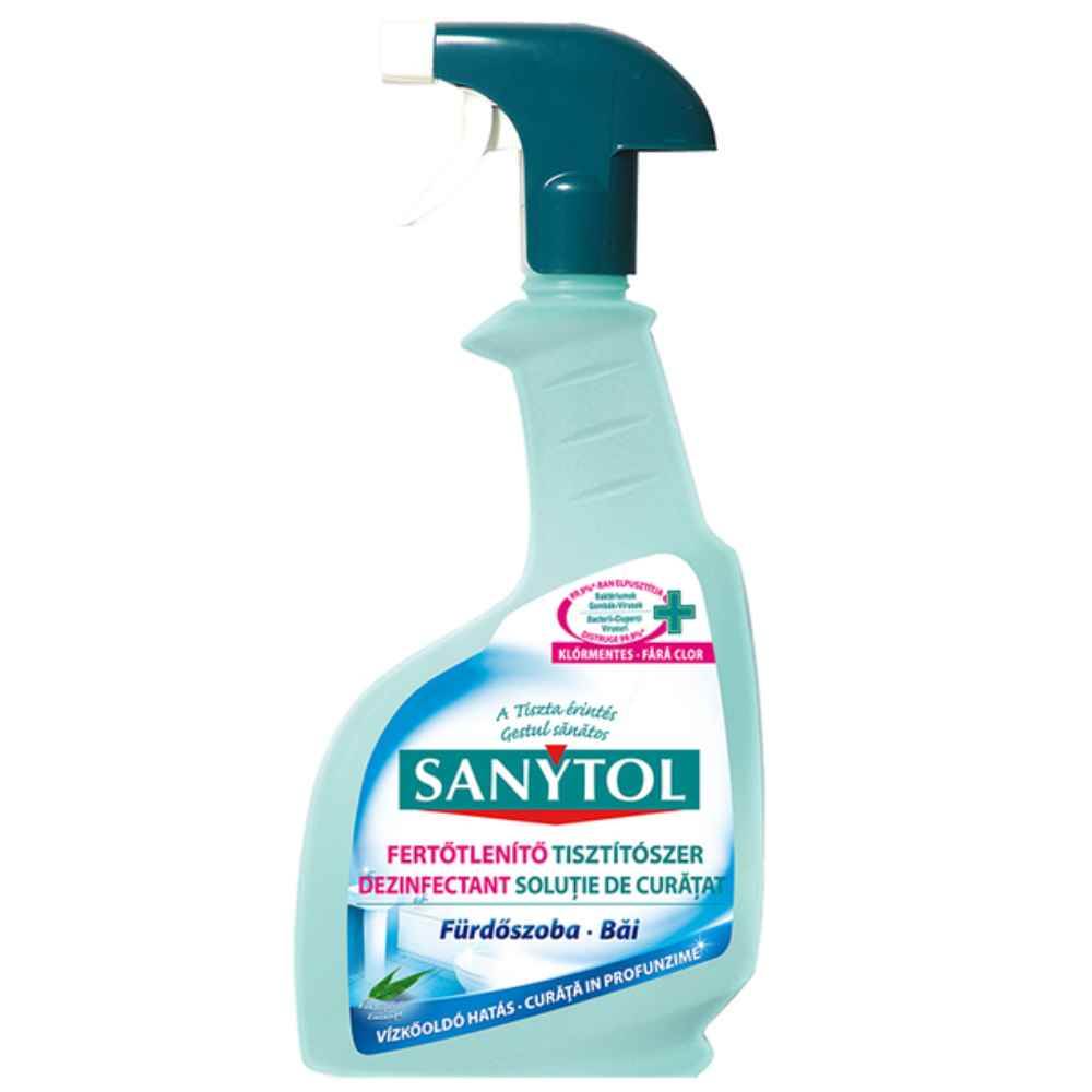 [70846505] Detergent lichid dezinfectant pentru baie, cu pulverizator, 500 ml, SANYTOL