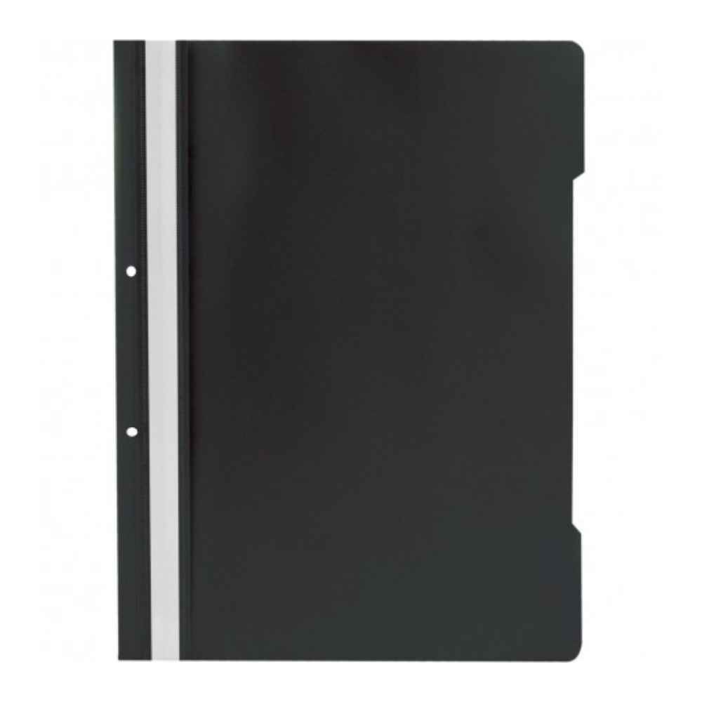 [30660904] Dosar plastic, cu sina si perforatii, A4, negru, B4U