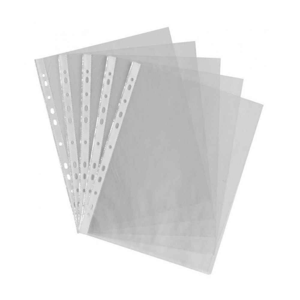 [30736480] Folii protectie documente, plastic, cristal, A4, 50 microni, 100 buc/set, B4U