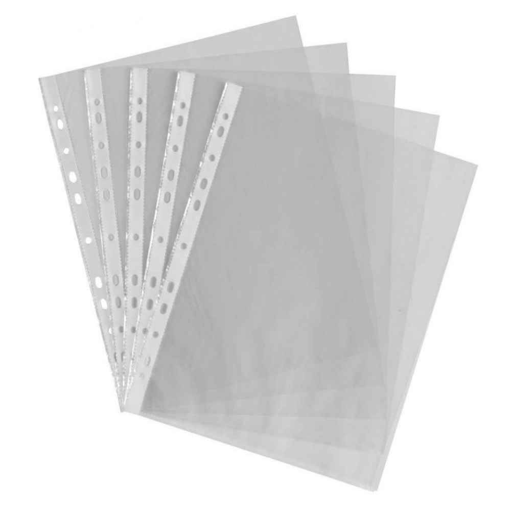[30764820] Folii protectie documente, plastic, A4, 50 microni, 100 buc/set, B4U