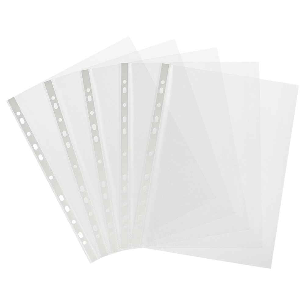[30791570] Folii protectie documente, plastic, cristal, A4, 80 microni, 100 buc/set, B4U
