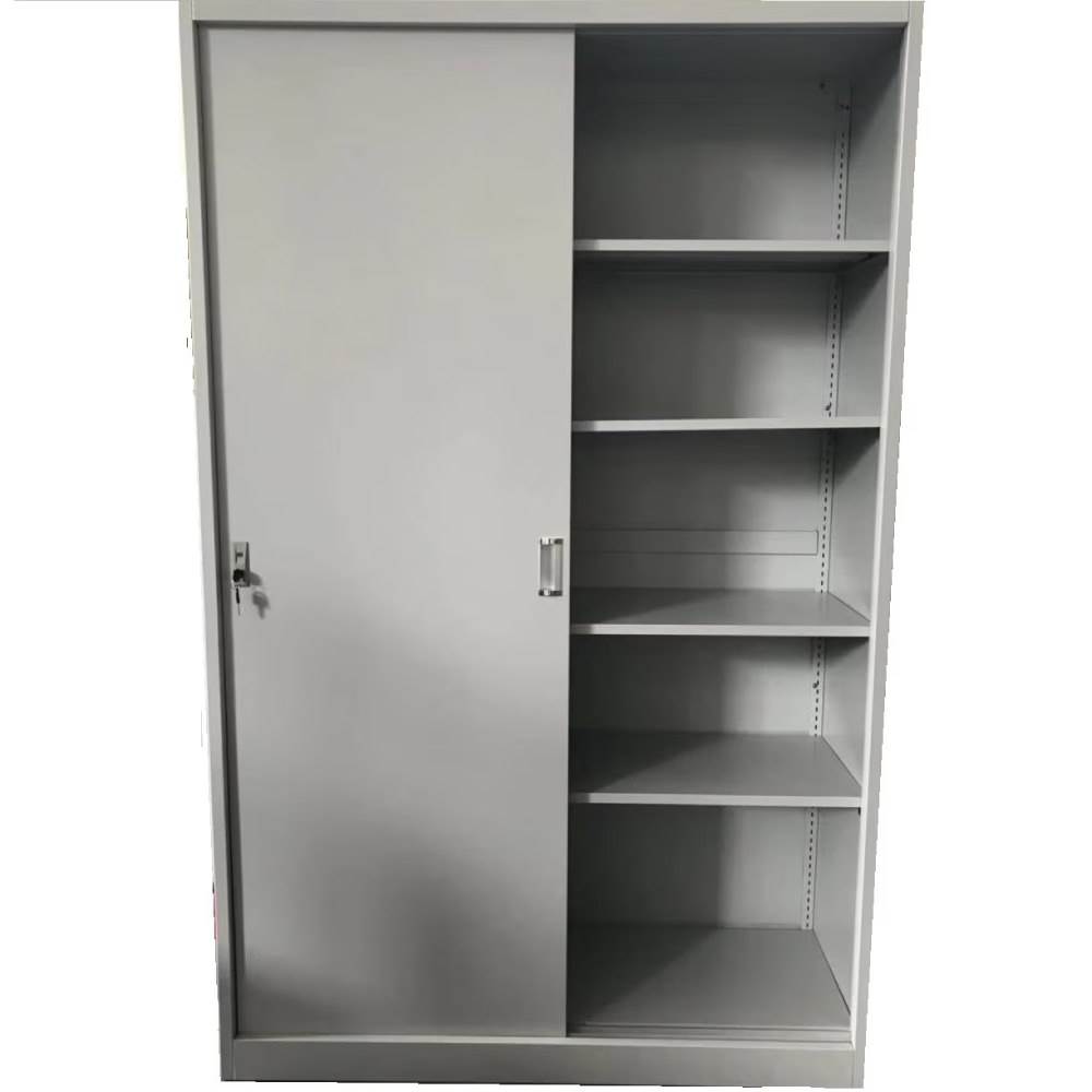 [15452303] Fiset metalic, 2 usi glisante, 4 polite, 40 kg/polita, 1200x450x1900mm, gri, A166/9 B4U