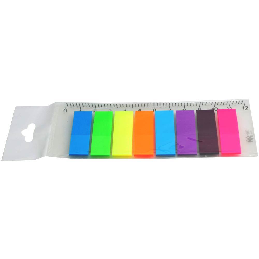 [11103100] Index 45x12mm plastic CN repoz, 8 culori/set