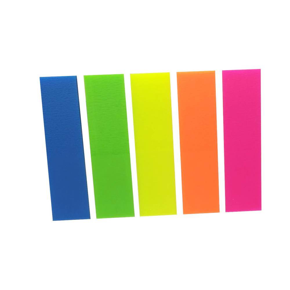 [11112700] Index 45x12mm plastic CN, repoz, 5 culori intense/set