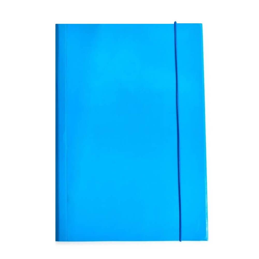 [30882001] Mapa CN 987 albastru carton lucios, cu elastic, 350gr/mp, 12b/tipla, 480/b