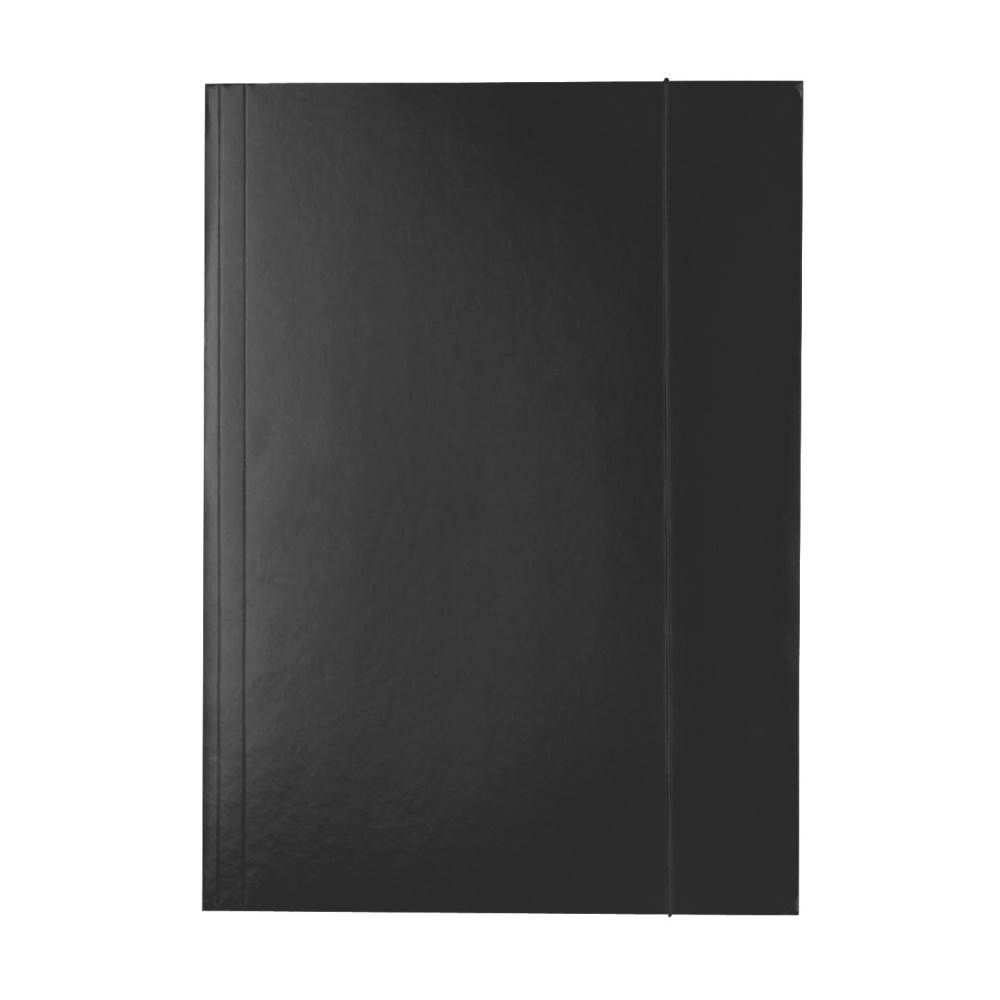 [30882002] Mapa CN 987 negru carton lucios, cu elastic, 350gr/mp, 12b/tipla, 480b/bax