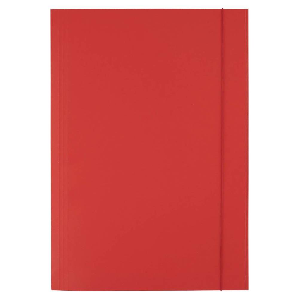 [30882003] Mapa CN 987 rosu carton lucios, cu elastic, 350gr/mp,12buc/tipla,480b/bax