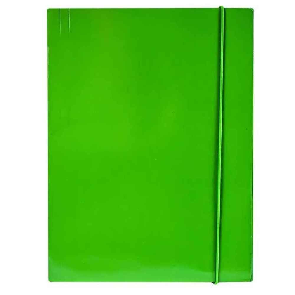 [30882004] Mapa CN 987 verde carton lucios, cu elastic,350gr/mp, 12b/tipla, 480b/bax