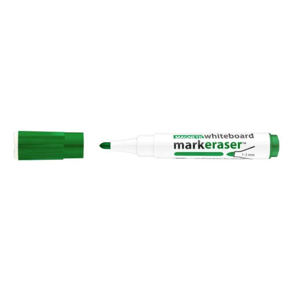 [20854704] Marker pentru whiteboard cu refill, grip PVC, verde, B35