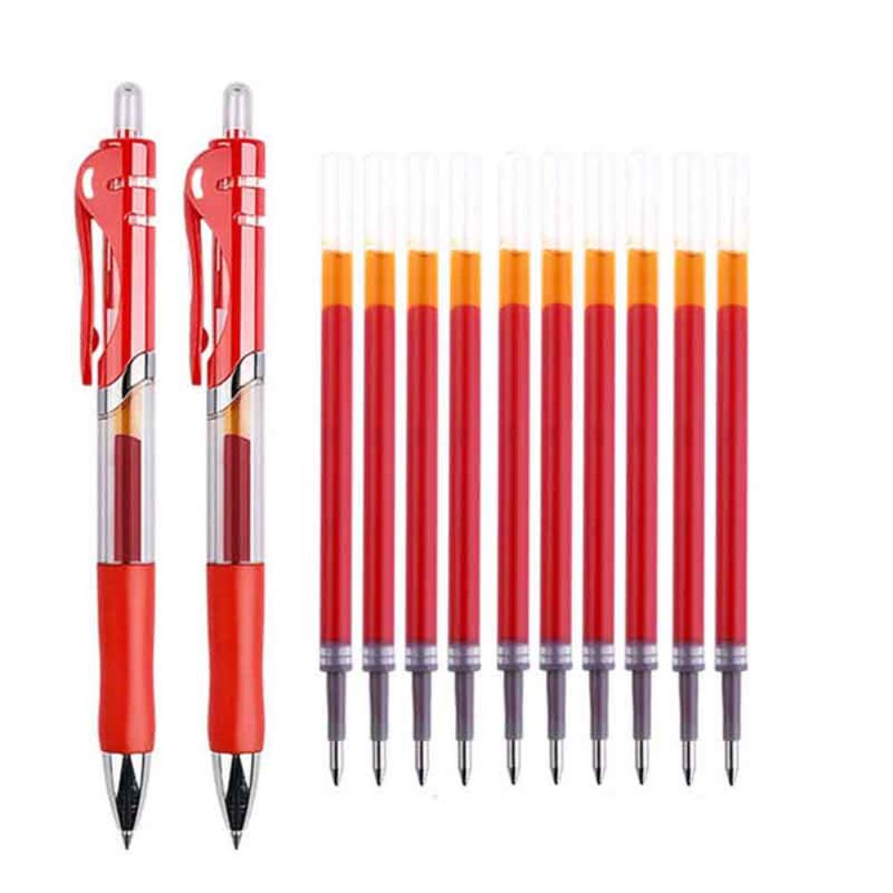 [20190503] Pix cu gel 0.5mm rosu CN CLICK, corp transp cu grip