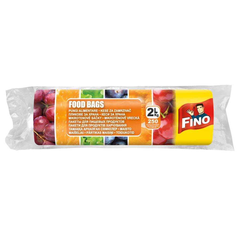 [71042635] Pungi alimentare, plastic, 250 pungi, 2 l, 28x24 cm