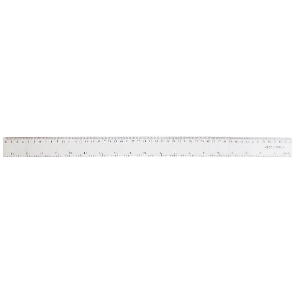 [90504900] Rigla 50cm plastic, transp, CN 20buc/tipla, 600buc/bax