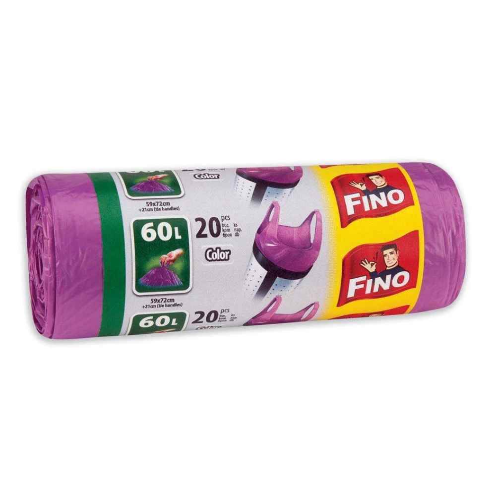 [72339170] Saci menajeri, 60 l, 20 buc, mov, FINO