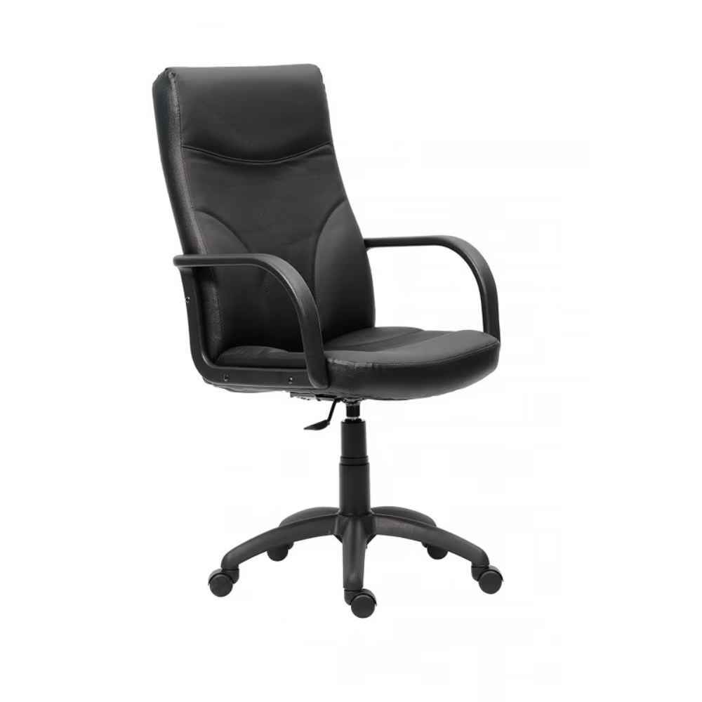 [14403471] Scaun de birou directorial ergonomic cu piele ecologica RIVA NEGRU B4U