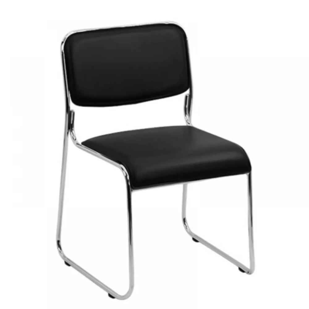 [14456230] Scaun de conferinta cu piele ecologica 604 negru