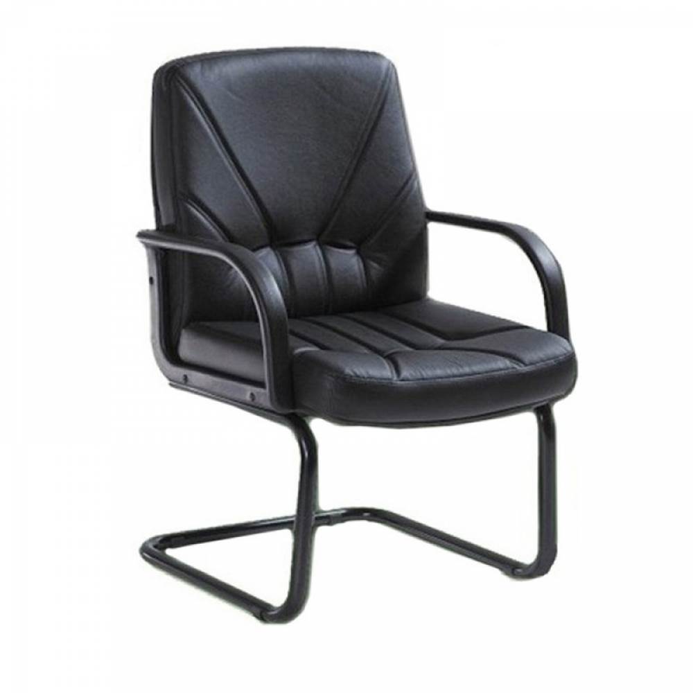 [14408321] Scaun de conferinta cu piele ecologica B4U 832 negru
