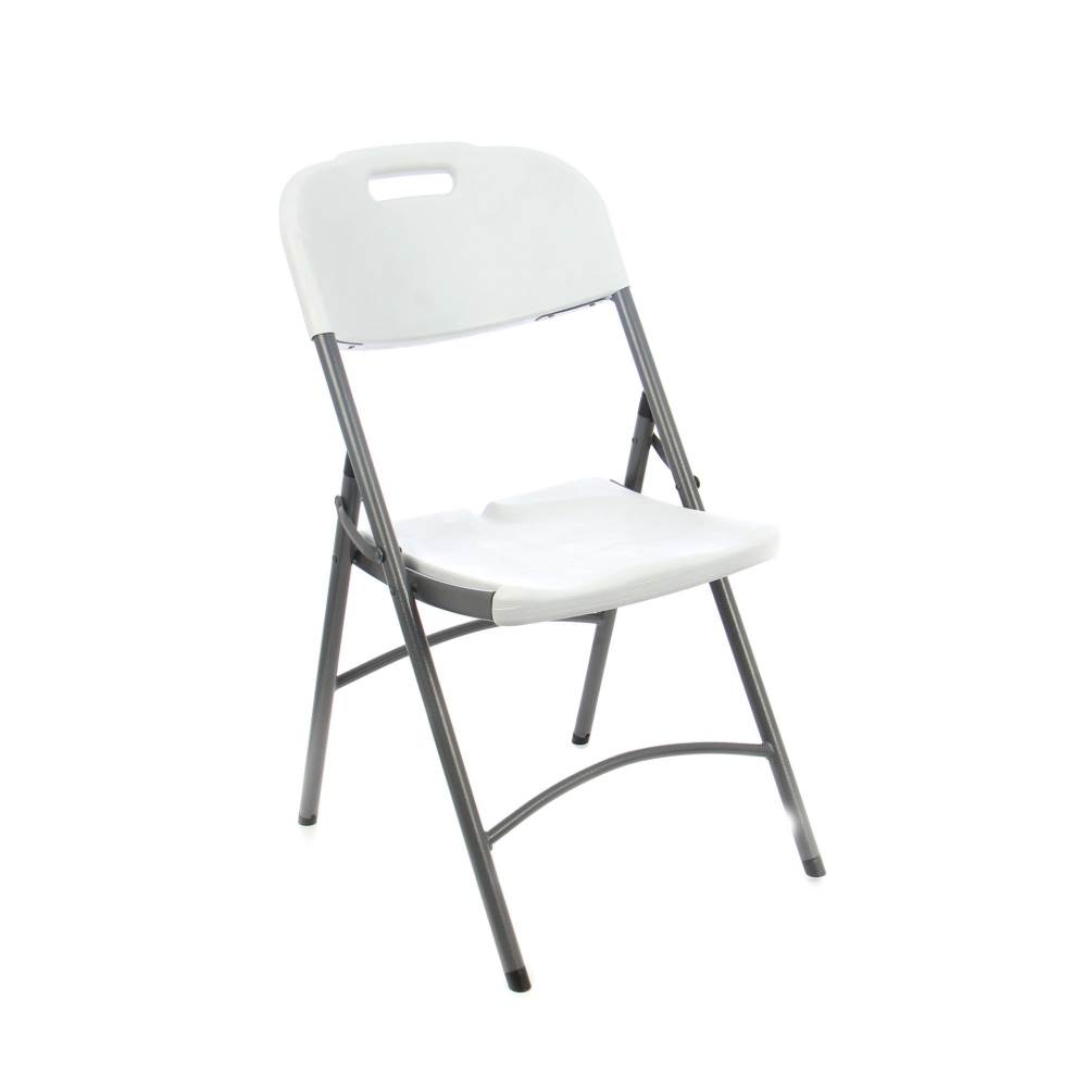 [14467890] Scaun pliant pentru gradina din plastic ALB YX-D25