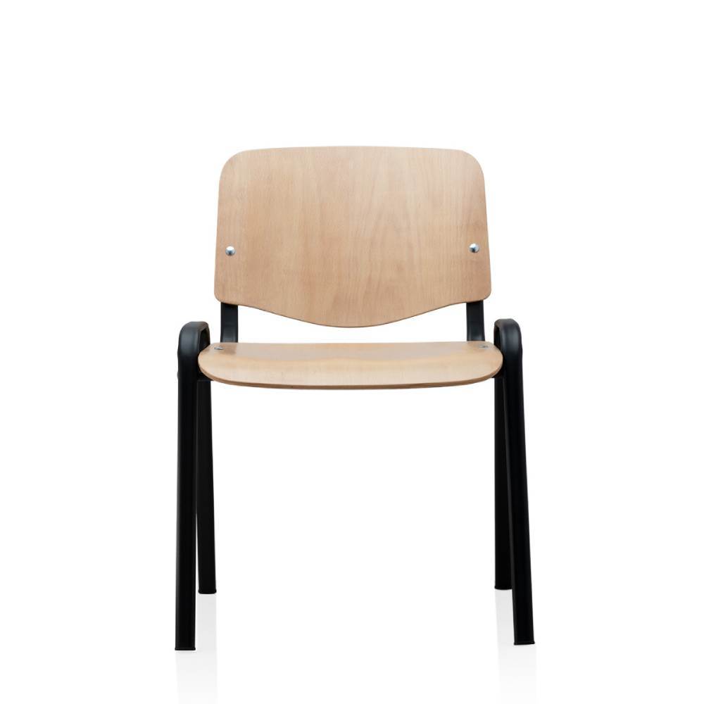 [14400450] SCAUN VIZITATOR FELICIA RIO DIN LEMN, NEGRU