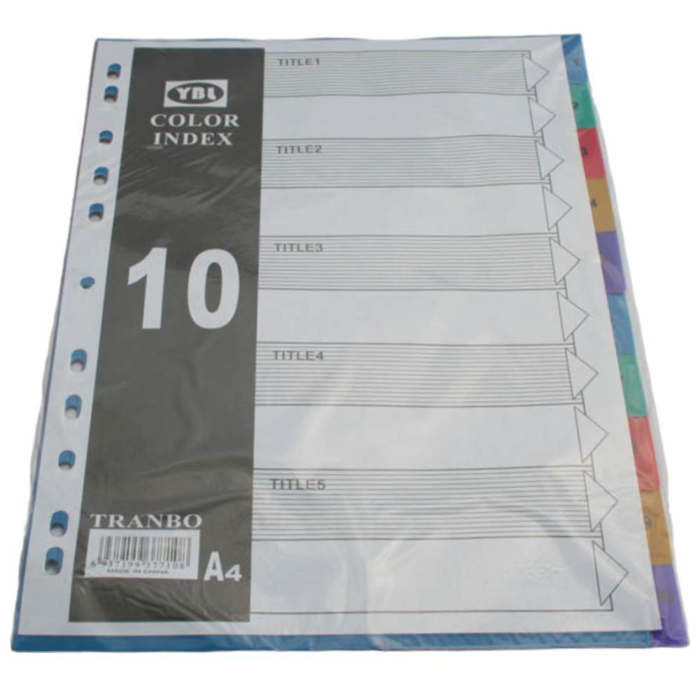 [30449200] Separatoare YBL, plastic, diverse culori, 1-10, 288set/bax