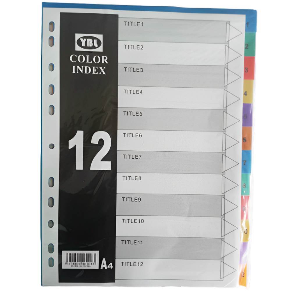 [30449300] Separatoare YBL, plastic, diverse culori, 1-12, 288set/bax